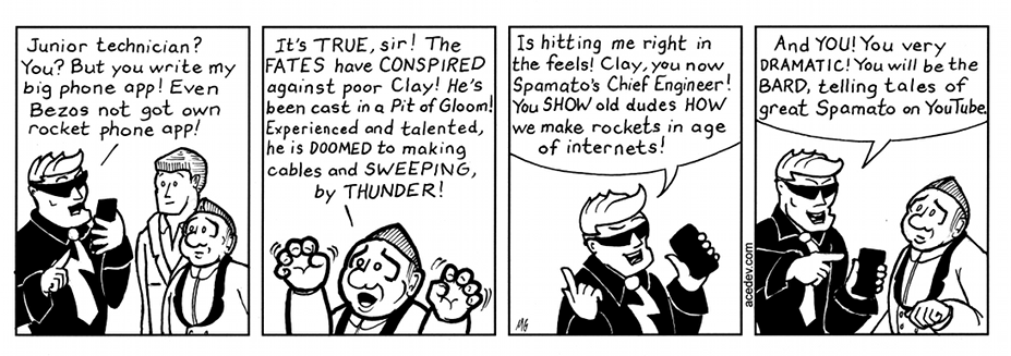 acedev comic, webcomic for Tuesday 28 Jun 2016
